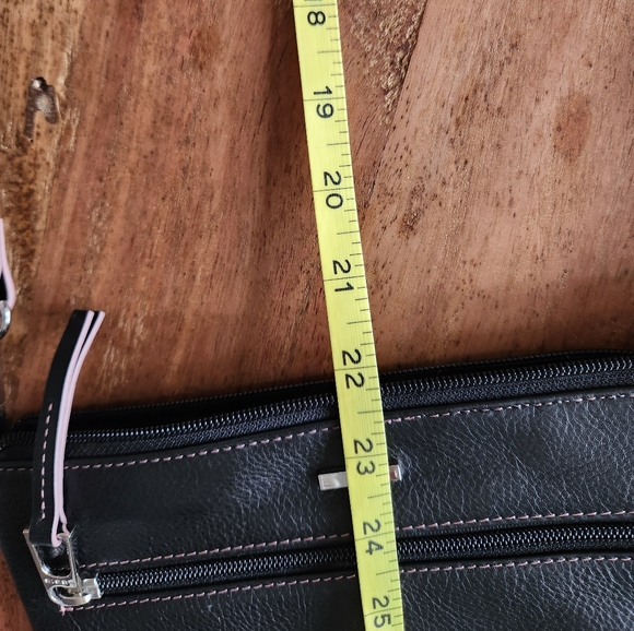 Lodis Audrey Black Pebbled Leather Crossbody Bag - Picture 9 of 12